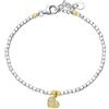 LUXURY MILANO Bracciale simboli in argento con cuore