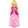 THE SUPER MARIO BROS. MOVIE Peluche gigante di Principessa Peach del film Super Mario Galaxy (23 cm), con licenza ufficiale Jakks Pacific, peluche deluxe con testa scolpita, peluche da collezione Nintendo