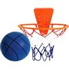 Generico Palla Da Basket Silenziosa Con Cerchio, Baskets: 18cm, Cerchio Di Baskets: 30cm, PU, Pallacanestro Silenziosa, Silent Pallacanestro Per Casa, Convient Aux Salles De Sport À Domicile/appartements