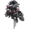 W WIDMANN MILANO Party Fashion, Bouquet da sposa di Halloween, Rose nere e rosse, Versatile per tutte le occasioni, Materiali durevoli, Facile da pulire, Accessorio indispensabile