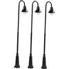 F Fityle 3X Lampione in Miniatura Modello di Percorso Lanterna Palo 3V Simulazione Accessori Lampione Giardino delle Fate Lampada Treno Palo Lampada, 13.5x2cm