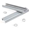 Eurodif Anelli Galvanizzati per Anellatrice 2500 Pezzi / Clip di Fissaggio per Reti Antintrusione / Anelli Metallici per Cavi e Telaio