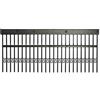 BIRD TECH Barriera Poly Defender Nera 1 mt. X 22,5 H cm. con 4 ganci / Dissuasore Meccanico per Pannelli Fotovoltaici / Protezione Volatili e Piccioni / Barriera Anti Nidificazione Resistente UV