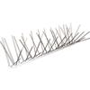 Eurodif Spilli Dissuasore Volatili ad Aghi Meccanico Bird E6 - 1 mt. Anti Piccioni Professionale in Acciaio Inox AISI 302 - Base in Policarbonato Anti UV - Spuntoni Anti Uccelli per Cornicioni, Balconi e Grondaie