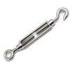 Eurodif Tenditore Inox M4 Occhio Gancio per Cavi e Reti / Tensionatore Acciaio Inossidabile Antiruggine per Esterni e Uso Professionale
