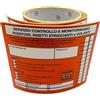 BLUE LINE Etichetta Adesiva arancione Segnalazione HACCP Monitoraggio Infestanti - Cartello Identificazione Postazioni Trappole ed Erogatori