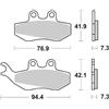 SBS APRILIA MX 50 PASTIGLIE FRENO SBS 120 HF 2004 2005