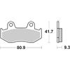 SBS HONDA SCV LEAD (JF11) 100 PASTIGLIE FRENO SBS 125 HF 2003 2007