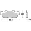 SBS KAWASAKI J 300 PASTIGLIE FRENO SBS 204 HF 2014 2015