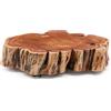 La Forma Tavolino da salotto Tavine in legno massiccio di acacia sbiancato con rotelle Ø65 cm