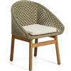 La Forma Sedia Olbia in rattan sintetico e legno massiccio 100% teak FSC