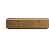 La Forma Mobile TV Arelida in impiallacciato e legno massiccio di rovere con finitura marrone chiaro 200 x 44 cm FSC Mix Credit