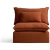 La Forma Poltrona sfoderabile Anarela in lino terracotta 90 cm FSC Mix Credit