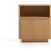 La Forma Comodino Helvine 1 cassetto in impiallacciato di rovere 45 x 52 cm FSC 100%
