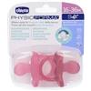 CHICCO (ARTSANA SpA) Chicco Gommotto PhysioForma Soft 16-36m Rosa 2 Pezzi - Comfort e Sviluppo Orale Ottimale