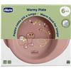 CHICCO (ARTSANA SpA) Chicco Warmy Plate Piatto per Pappa Calda 6m+ Rosa