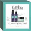 ZETA FARMACEUTICI SpA Euphidra Kit Maxi Idratazione con Crema 50 ml + Detergente 100 ml + Tonico 100 ml - Trattamento Completo di Idratazione Profonda