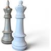 Ambienti Glamour Scultura scacchi First queen bianco lucido d.49x140H cm