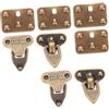 Holibanna 4 Set Miniature Case Clasps per Valigette e Accessori da da Chiusure per Progetti Diy e Accessori per per Mini Valigie e Case per Gioielli