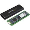 StarTech.com Custodia esterna per disco rigido M.2 SATA / SSD - USB 3.0 con UASP - Custodia NGFF - Custodia di archiviazione - M.2 - SATA 6Gb/s - USB 3.0 - Nero