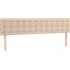 vidaXL Testiere 2 pz. Cappuccino-marrone 80x5x78/88 cm in Pelle finta