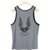 Richmond X Herren L T-Shirt Senza Maniche Stampato Jersey Girocollo Grigio