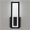 Osairous Applique LED da Parete Interno, 16W 1800LM Lampada da Parete Moderno in Acrilico, Lampada a Muro Nera Camera da Letto Bianco Freddo 6500K per Soggiorno, Corridoio, Studio, Balcone, 32CM