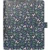 Filofax Organizer da giardino, formato A5, effetto pelle, dettagli in lamina d'oro, sei anelli, visualizzazione settimanale, multilingue (C028739)