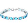 Deyanse Tennis Bracelet for Women, White Gold Plated Tennis Bracelet Bangle with 5A Cubic Zirconia Crystal, 7 Inch September Birthstone Bracelet, Gift for Mother Girlfriend on Bithday Mother's Day