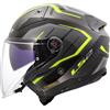 LS2, Casco Moto Jet INFINITY II CARBON URUS H-V Yellow, XL