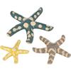 Baroni Home Decorazione in Ceramica, Soprammobile per Casa e Ufficio, Soprammobile Pop da Interno o Esterno a forma di Stelle Marine, 12X12 / 16x16 / 21x21