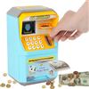 Saikkl Salvadanaio elettronico per bambini, salvadanaio a forma di maialino, cassaforte per bambini, salvadanaio ATM con password, scatola per risparmiare denaro con inserimento automatico di