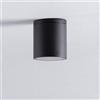 damastoreitalia Faretto da Soffitto da Esterno IP54 in Alluminio, Attacco GU10, per Lampadina LED 10W Max, Design Moderno, Impermeabile (Nero)