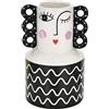 Baroni Home Vaso Pop, Soprammobile Moderno Dipinto a Mano, Statuetta da Interno o Esterno,