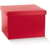 Generico FIBRA ROSSO 49x34x34 cm Scatola cartone Fondo e Coperchio rinforzata
