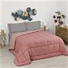 Baroni Home Trapunta Invernale in Ecopiuma, Piumone 350 gr/mq caldo e morbido, Anallergica, Antiacaro e Traspirante, Rosa, Matrimoniale 260x260 cm