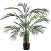 Baroni Home Pianta Artificiale per Interno ed Esterno, Pianta Palma Areca Finta Decorativa per Soggiorno, Camera da Letto, Cucina, Altezza di 110 cm