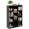 Baroni Home Libreria a Cubi Componibile, Scaffale Modulare Nero a 11 Scomparti, Mobile Multiuso per Soggiorno, Camera e Ingresso, Design Moderno, Montaggio Semplice, 24x74x106cm