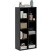 Baroni Home Libreria a Cubi Componibile, Scaffale Modulare Multiuso per Soggiorno, Camera e Ingresso, Design Moderno, Montaggio Semplice (Nera 7 Cubi)