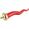 Baroni Home Corno Portafortuna Napoletano in Ceramica Colorata, Soprammobile Tipico, Cornetto Decoraivo, Amuleto (L, Rosso Corallo)
