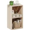 Baroni Home Libreria a Cubi Componibile, Scaffale Modulare a 2 Ripiani, Mobile Multiuso per Soggiorno, Camera e Ingresso, Design Moderno, Montaggio Semplice, Effetto Legno Naturale, 24x31x54cm