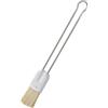 RÖSLE Pennello da forno PRO 2,5 cm, pennello di alta qualità con setole in plastica PBT per ungere e smaltare, manico in filo di acciaio inox 18/10, 2,5 cm, argento/bianco