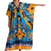 nnOuOnn Kaftani da donna a lunghezza intera, Abaya a farfalla per donne, Abiti da kaftan per donne UK, Abito V-Neck, morbido, maxi da spiaggia, bikini copricostume, tinta unita, taglie forti, abbigliamento da