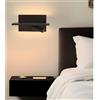 Illuminando OSCAR APPLIQUE LED 11W 3000K CON MENSOLA E LUCE ORIENTABILE E CON PORTA USB E DOPPIA ACCENSIONE