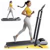 Toputure 6 in 1 Tapis Roulant Elettrico, 12km/h Tapis Roulant Pieghevole con 12% Pendenza, 1150MM Tubo Montante Retrattile, 95°/105° Tubo Montante Rotante, 2.5HP Motore, App e Telecomando (Nero Argento)