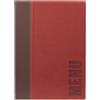 SECURIT PORTA MENU' A4-24x34cm BORDEAUX TRENDY con 1 INSERTO DOPPIO