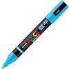 UNI MITSUBISHI Marcatore Uni Posca PC5MBR punta brush 1.0 - 4.0mm azzurro Uni Mitsubishi