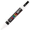 UNI MITSUBISHI Marcatore Uni Posca PC5MBR punta brush 1.0 - 4.0mm bianco Uni Mitsubishi