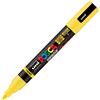 UNI MITSUBISHI Marcatore Uni Posca PC5MBR punta brush 1.0 - 4.0mm giallo Uni Mitsubishi