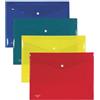 Plastibor Busta con bottone in PP 33 x 23,7 cm colori assortiti Plastibor (Conf.4)